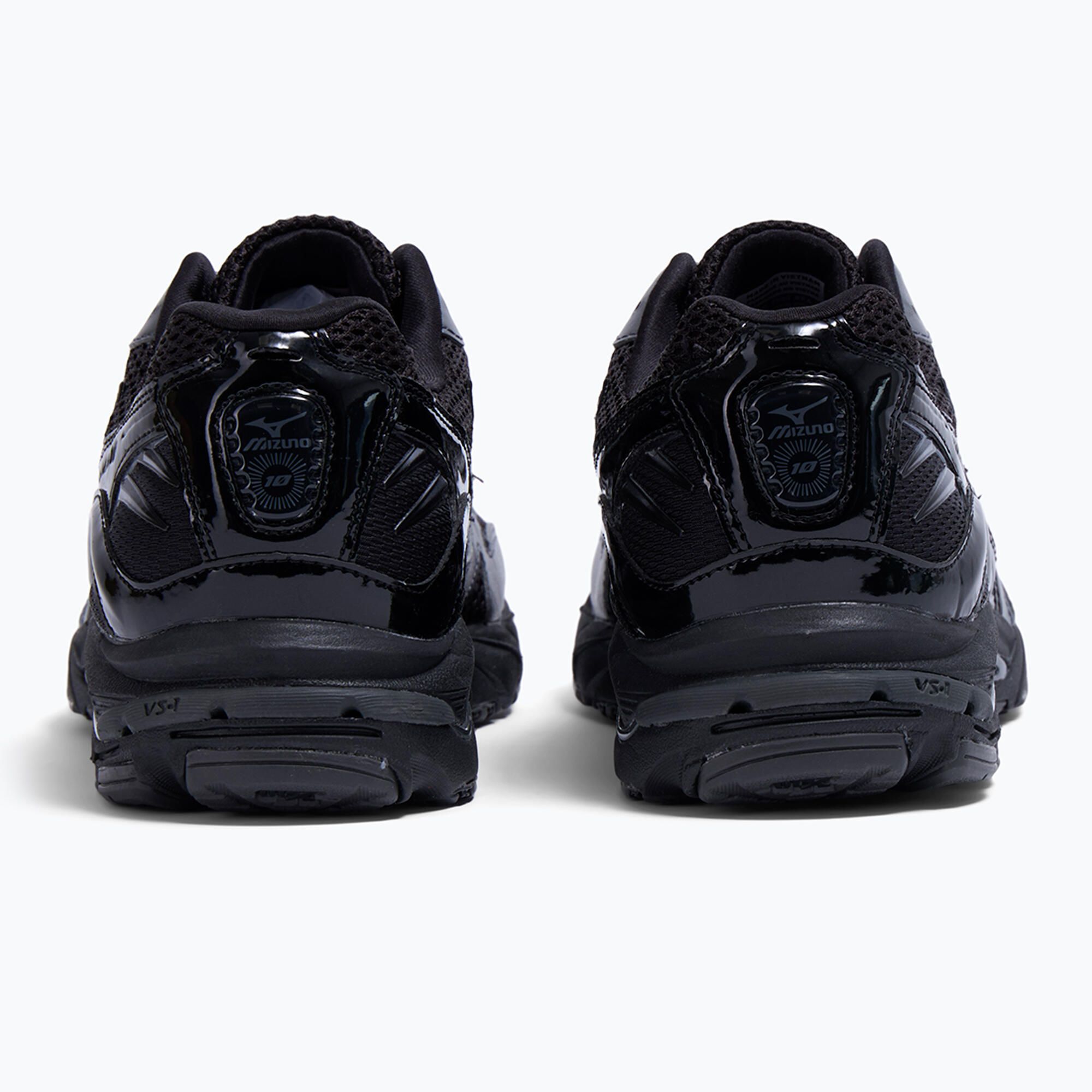 Mizuno Wave Rider 10 Black Black Sand Metallic Gray 3/5