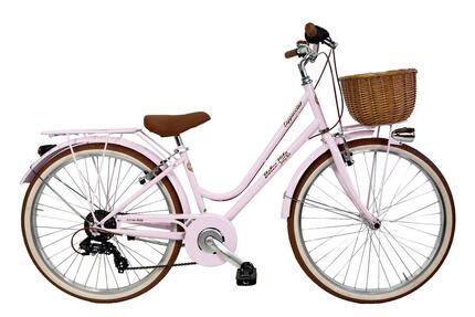 Vélo de ville Dolce Vita by Canellini CAPPUCCINO 26" avec panier - Rose