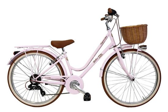 Vélo de ville Dolce Vita by Canellini CAPPUCCINO 26" avec panier - Rose