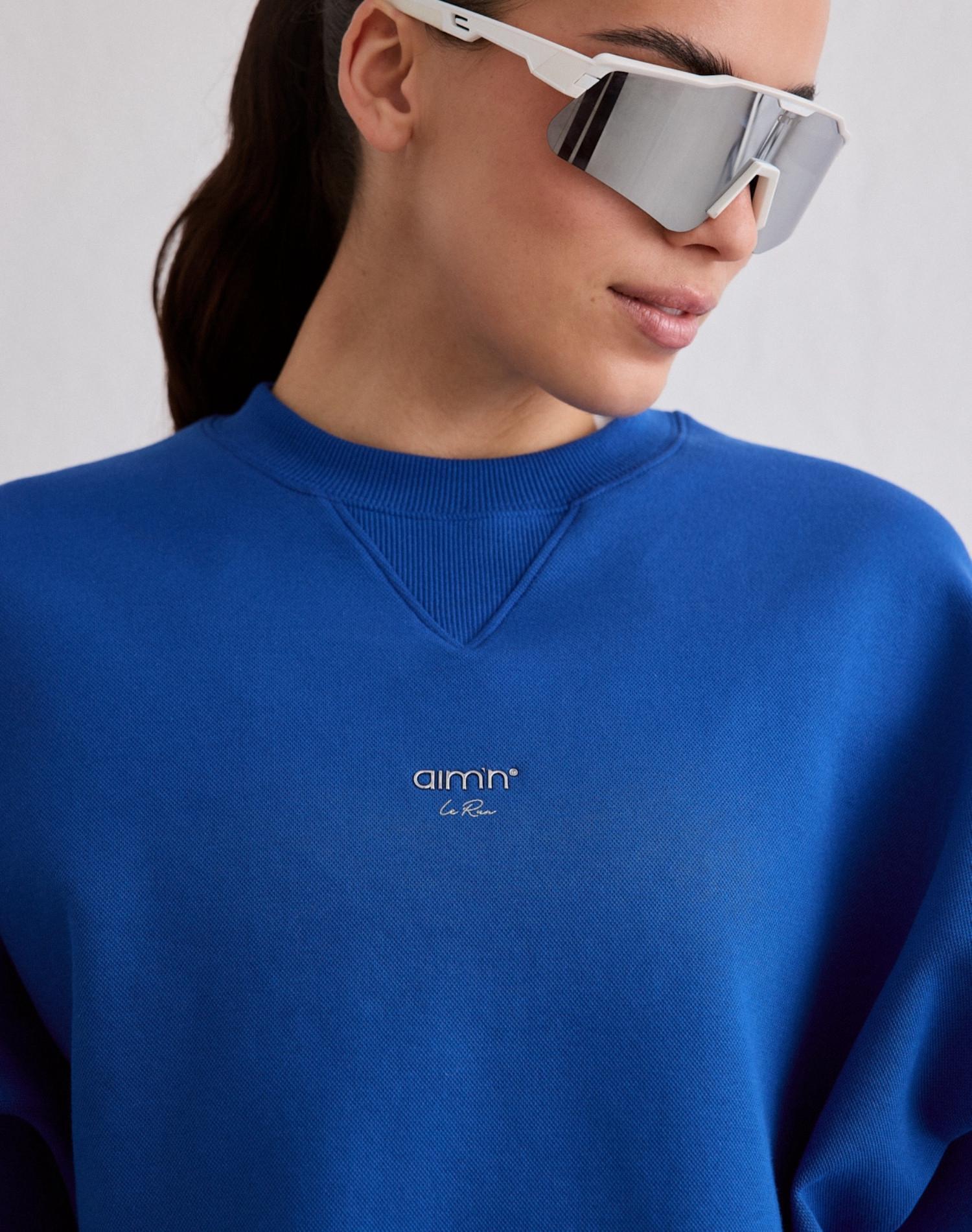 Femme Sweat de Course Respirant Évacuation de l'humidité Le Run Azur 3/5