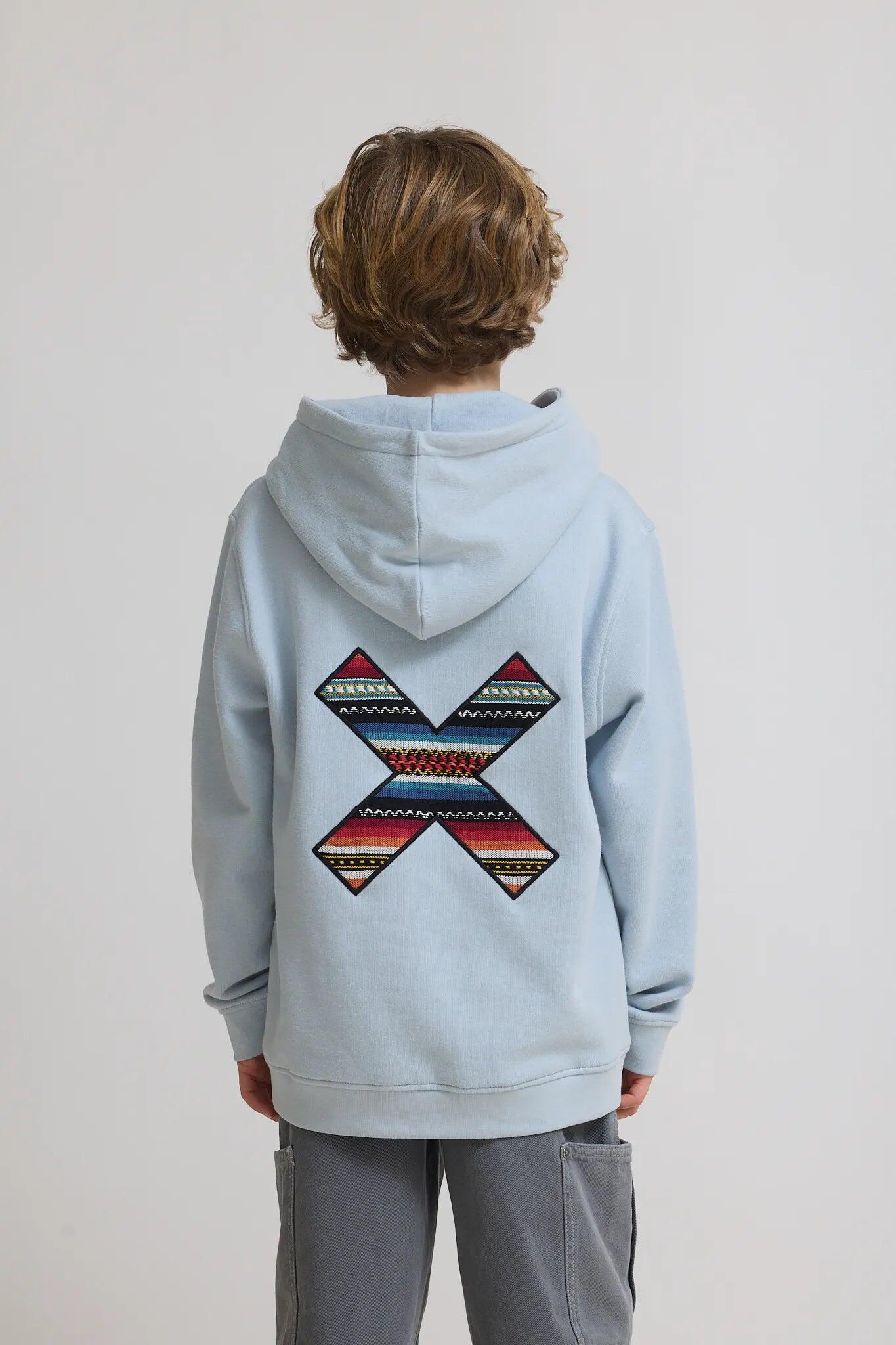 Sudadera con Capucha Kids Blue Banana Ice Blue de Algodón 100% Orgánico 2/4