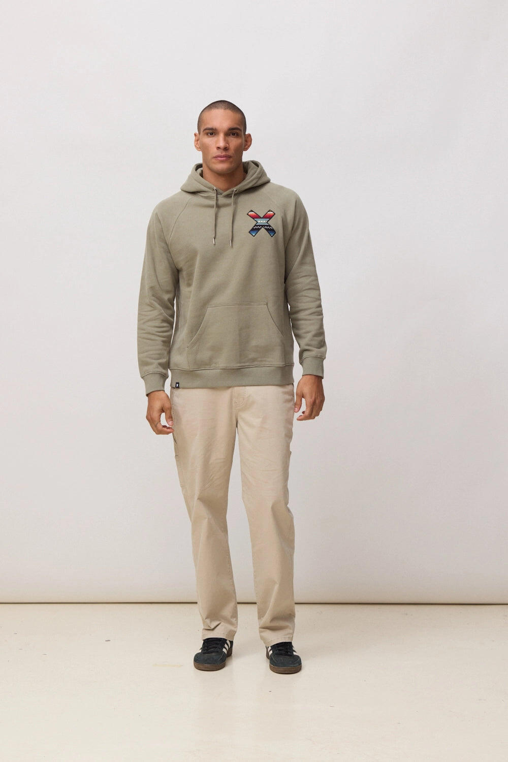 Sudadera con Capucha Blue Banana Caqui de Algodón 100% Orgánico 3/7