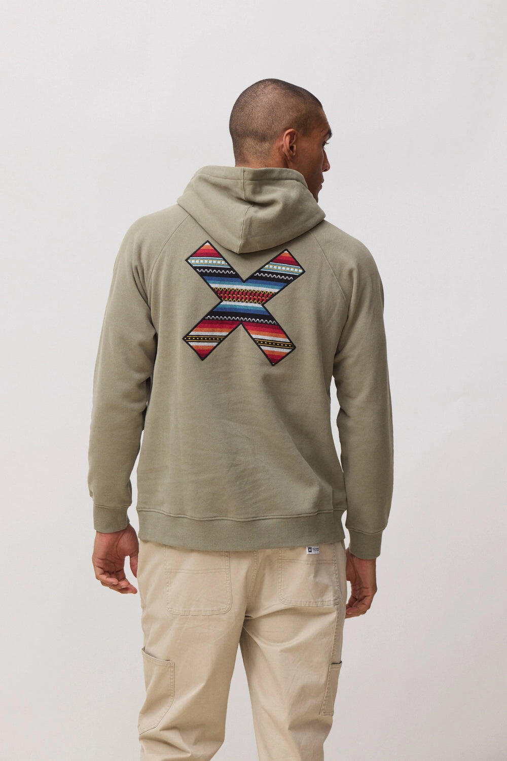 Sudadera con Capucha Blue Banana Caqui de Algodón 100% Orgánico 2/7