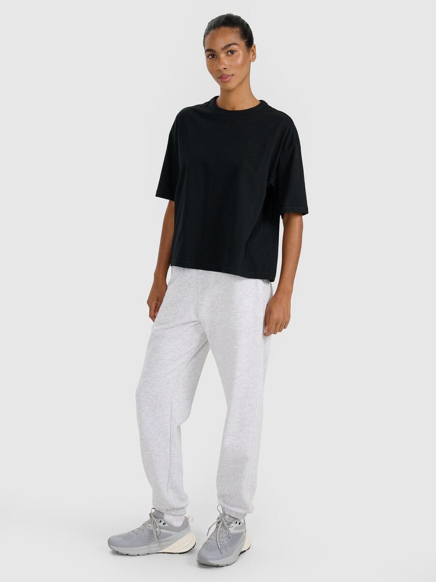 T-shirt oversize z nadrukiem damski 4F 4FRSS25TTSHF2979 3/6