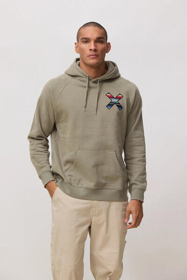 Sudadera con Capucha Blue Banana Caqui de Algodón 100% Orgánico