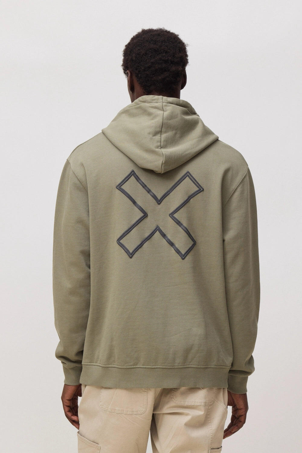 Sudadera con Capucha Blue Banana Olive Green de Algodón 100% Orgánico 2/7