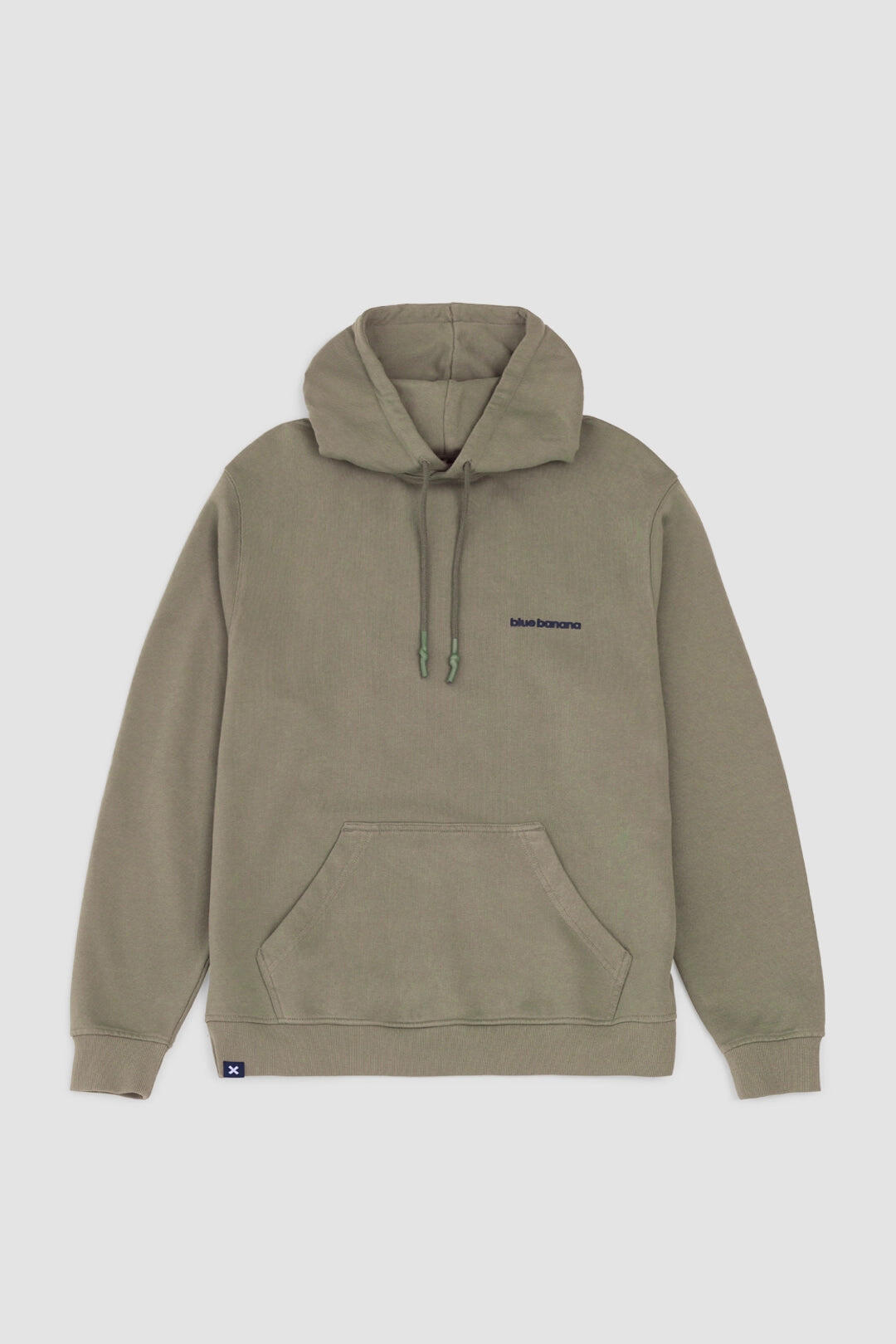 Sudadera con Capucha Blue Banana Olive Green de Algodón 100% Orgánico 7/7