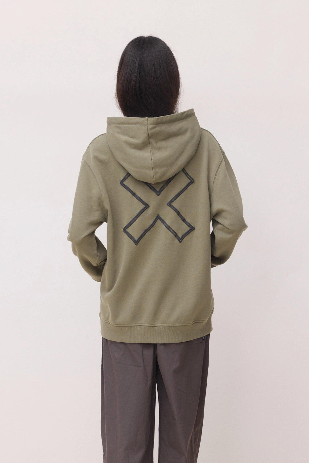 Sudadera con Capucha Blue Banana Olive Green de Algodón 100% Orgánico 5/7