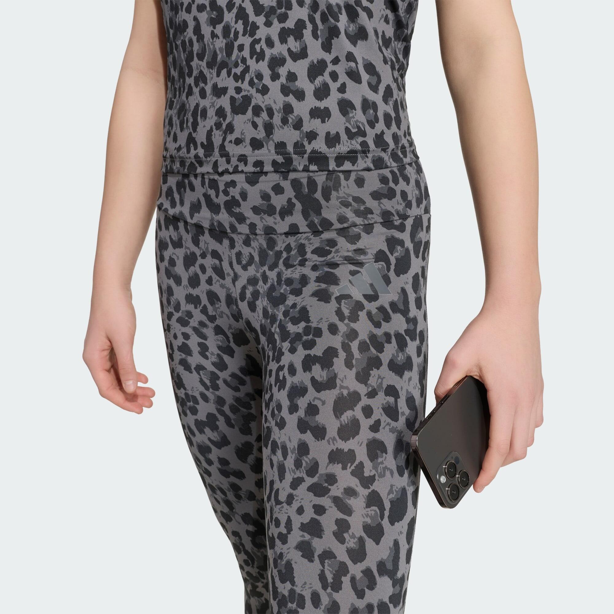 LEGGINGS SPORTIVI CON STAMPA ANIMALIER 4/5
