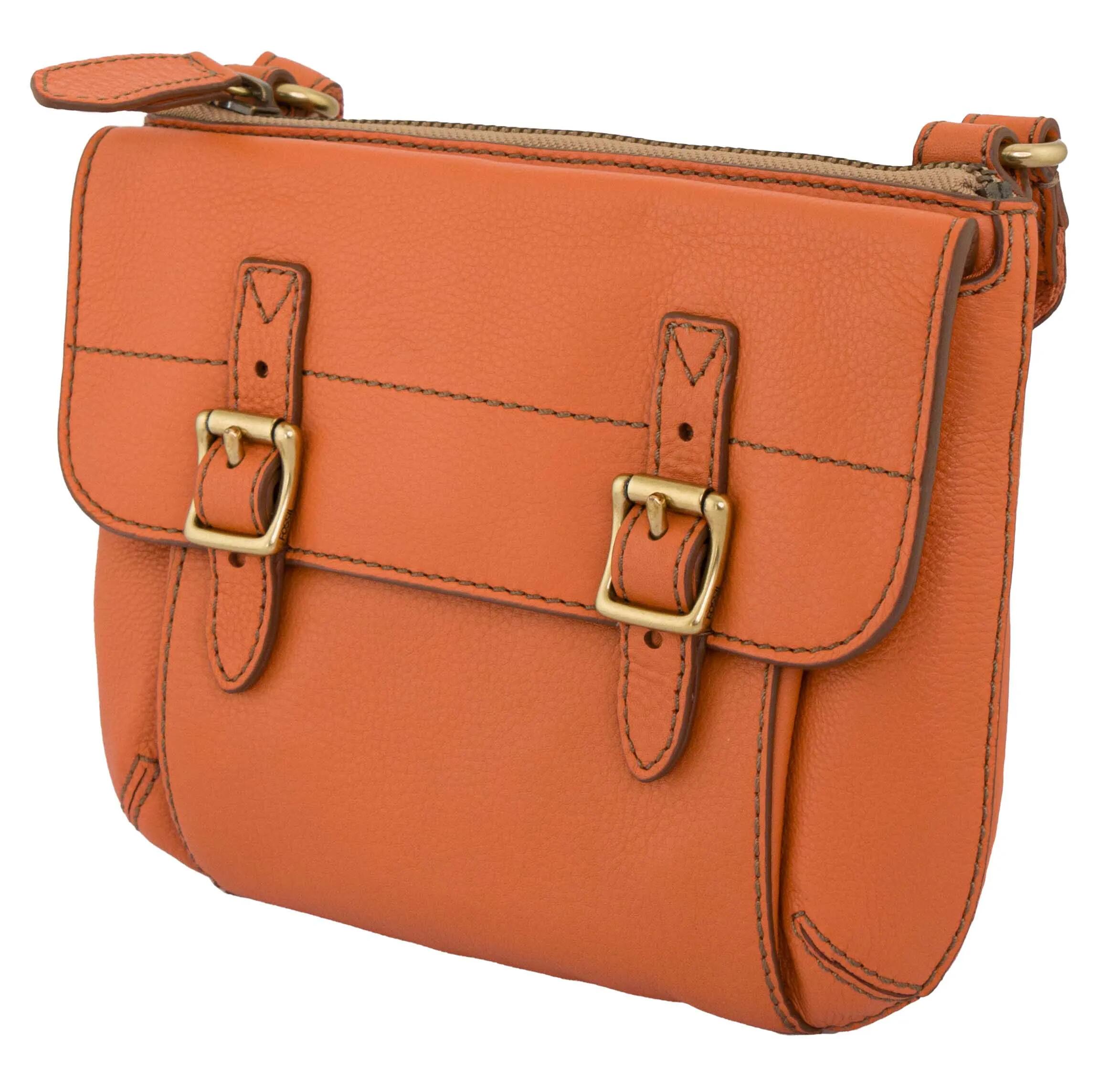 Handtasche Fossilwmns Leder Shoulderbag Tate Top Light Orange Orange 1/1