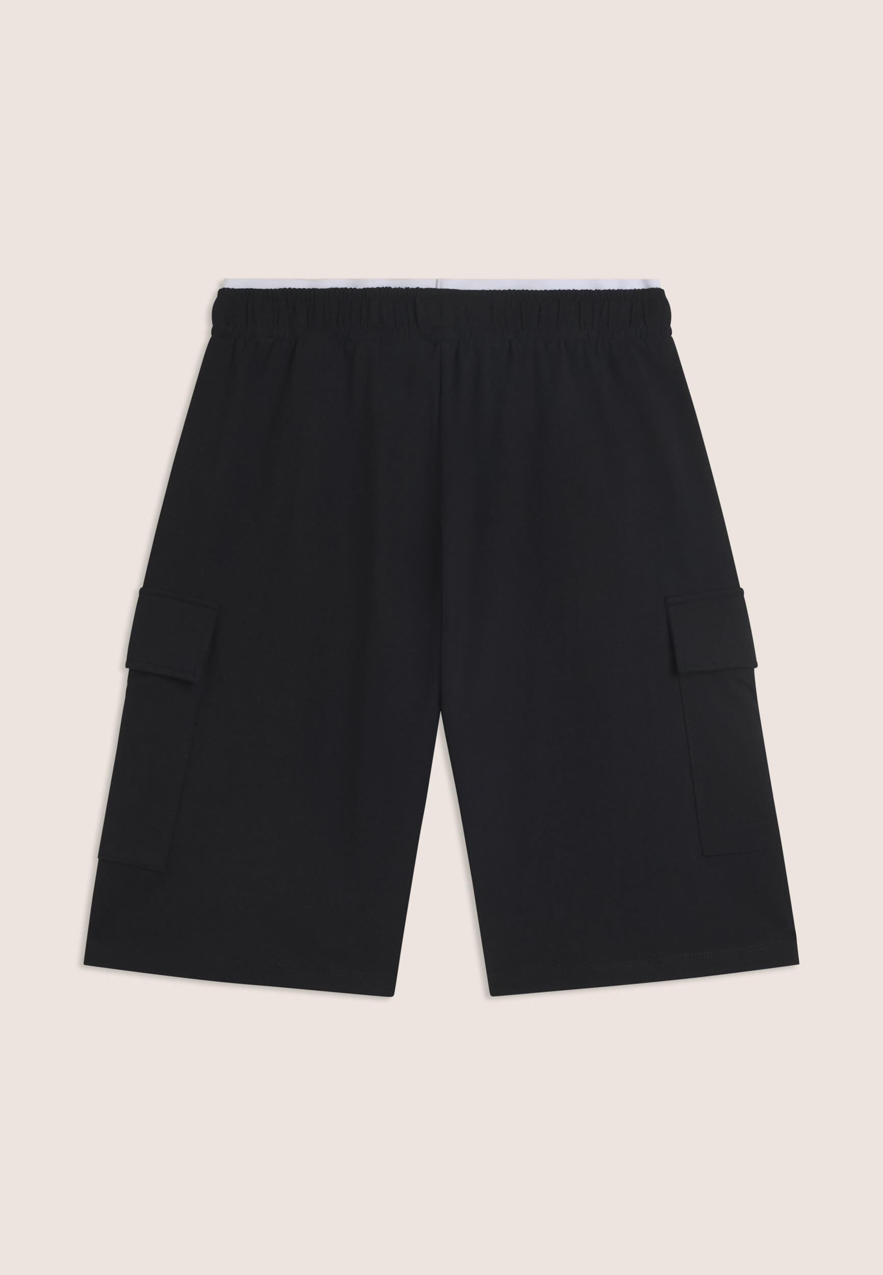 Short en jersey à jambes larges avec poches latérales 2/3