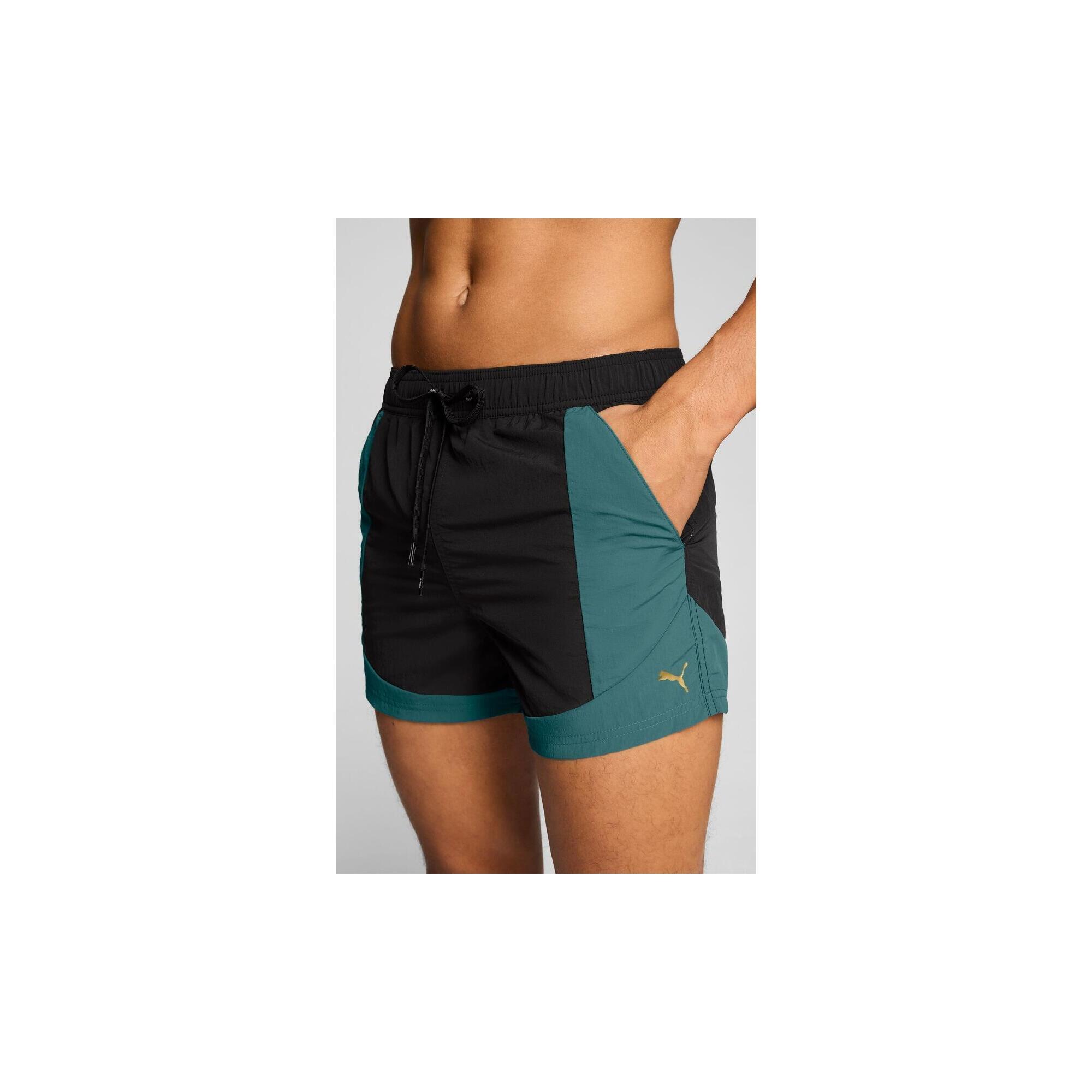 Pantaloni scurti barbati Puma Swim Men Crinkle Colour, Negru