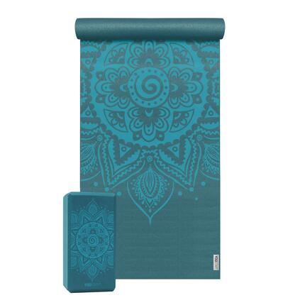 Yoga Set Starter Spiral Mandala One Yoga Rosa Rutschfest YOGISTAR