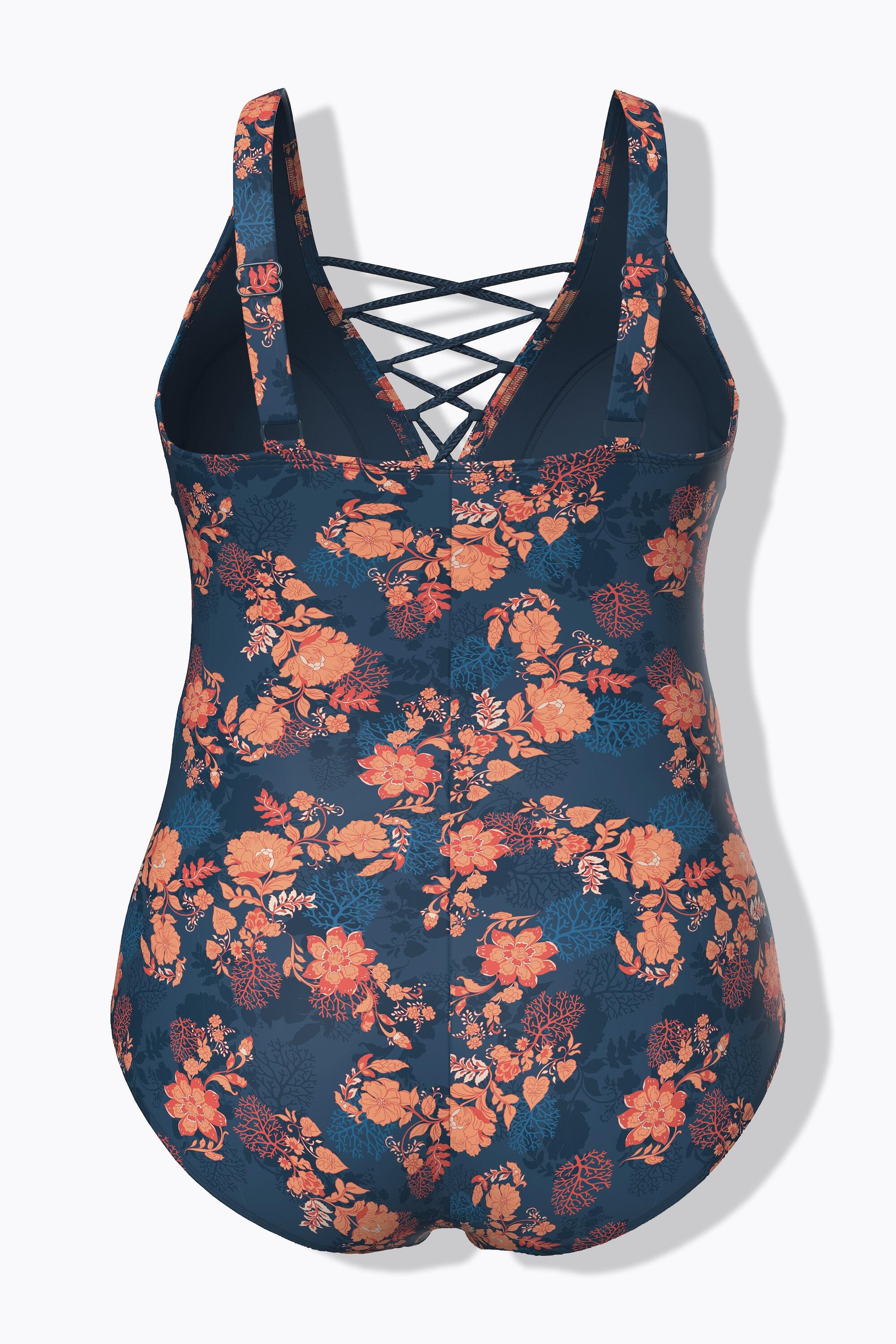 Femme Maillot de bain avec bonnets souples laçage matière recyclée 5/7