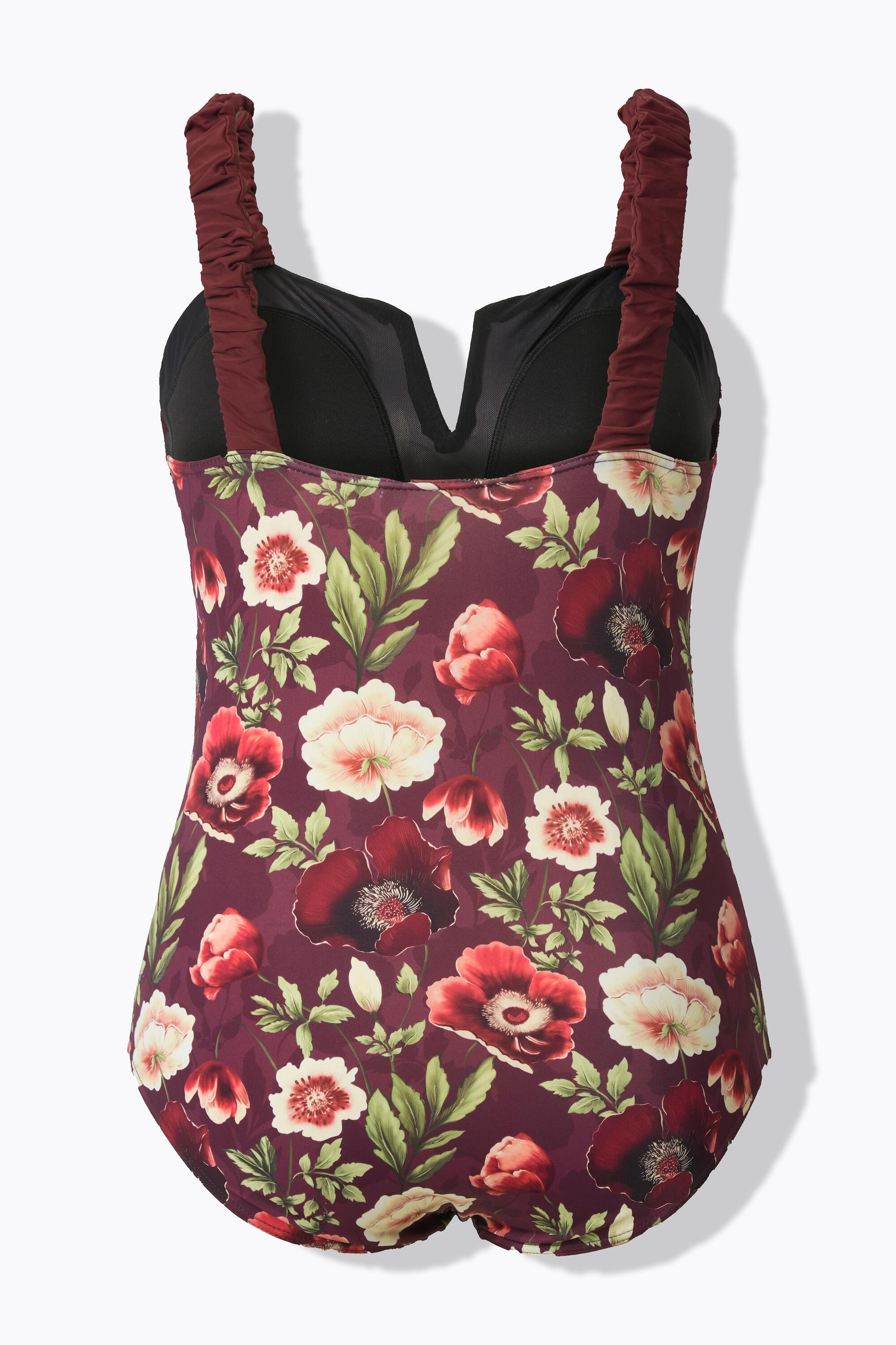 Femme Maillot de bain bonnets souples motif floral et bretelles « scrunchie » 7/7