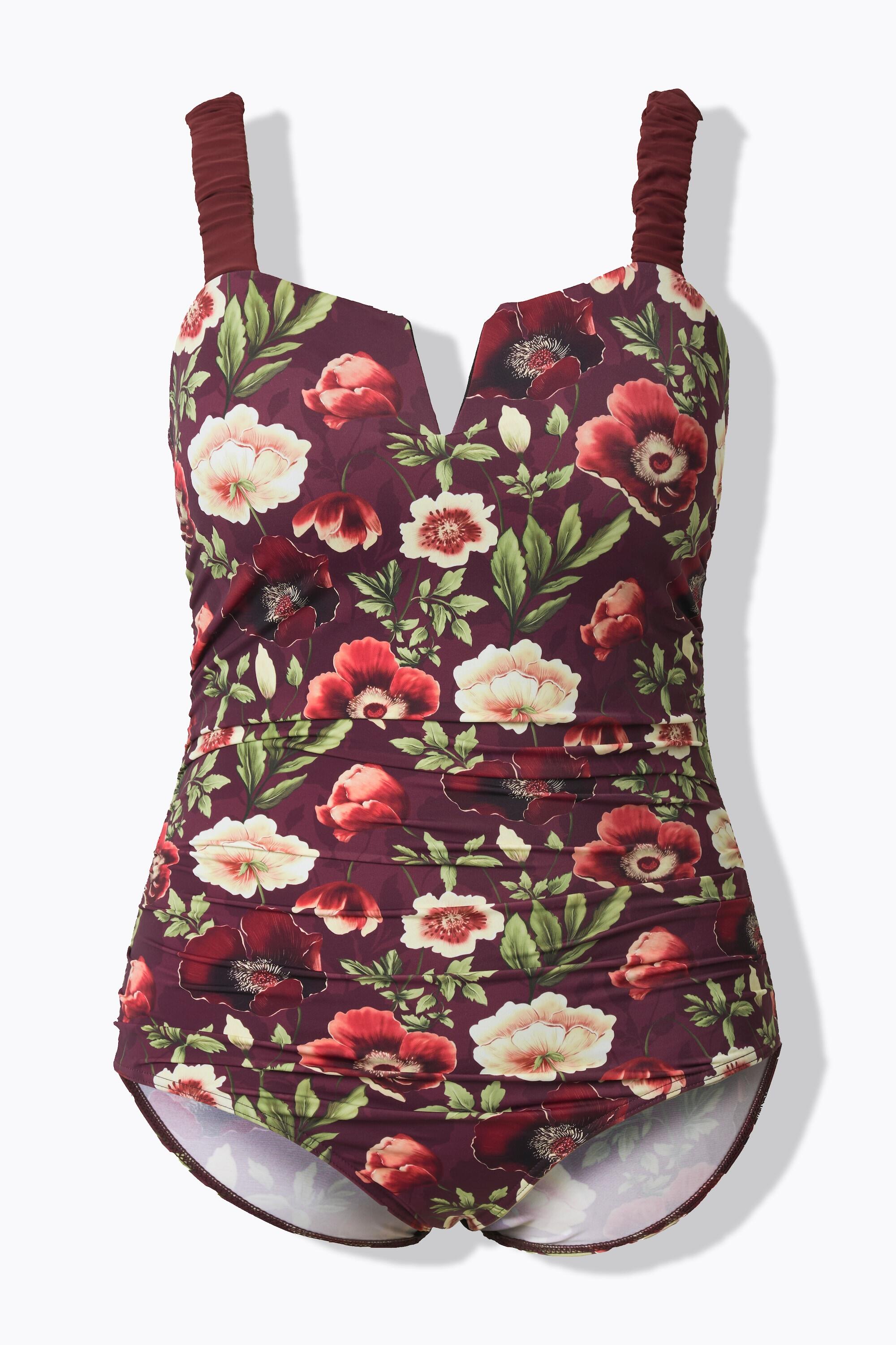 Femme Maillot de bain bonnets souples motif floral et bretelles « scrunchie » 6/7