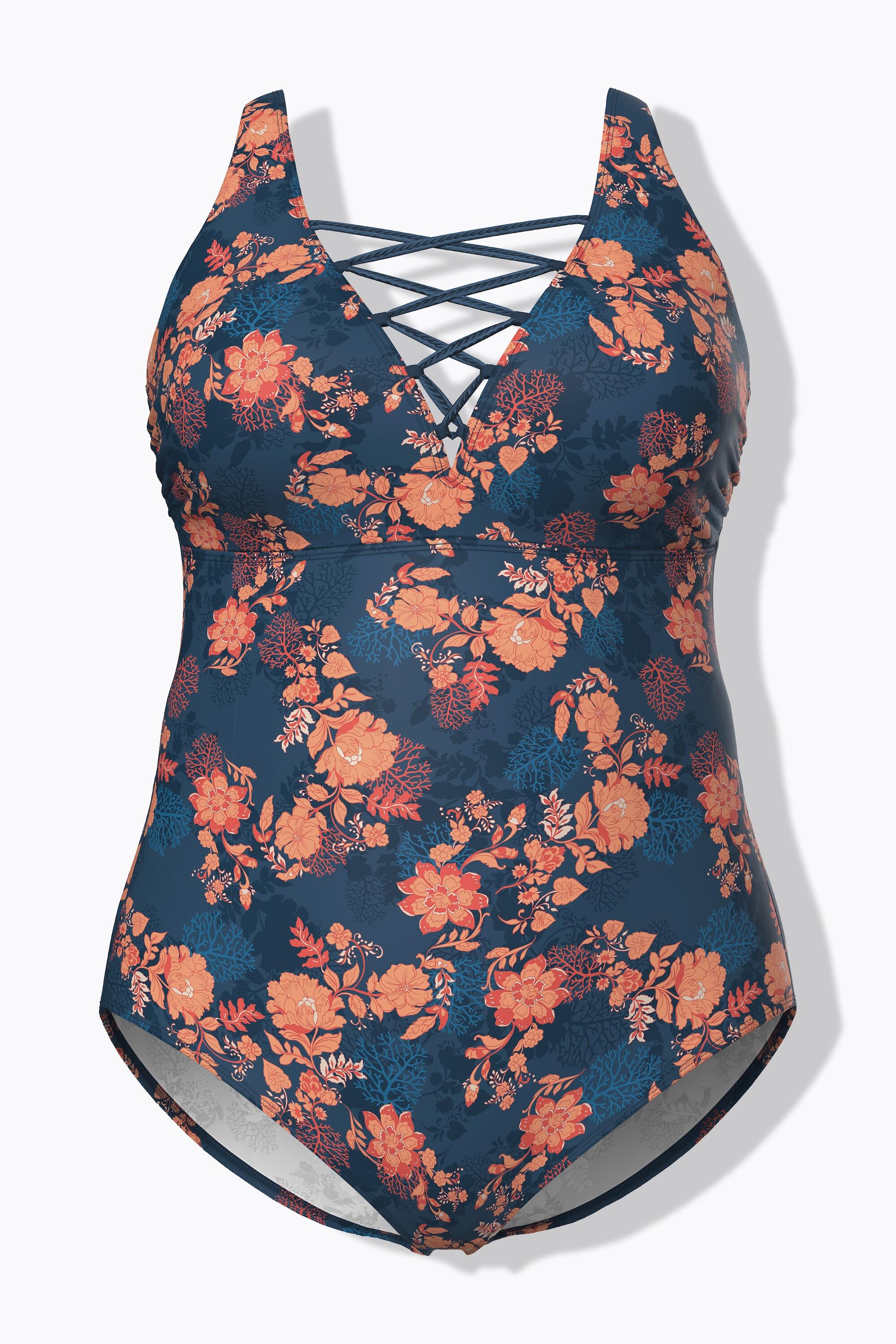 Femme Maillot de bain avec bonnets souples laçage matière recyclée 4/7