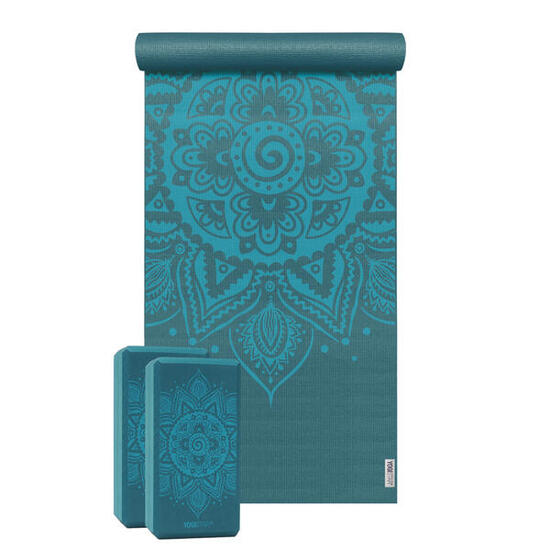 Yoga Set Starter Spiral Mandala Two Yoga Rutschfest YOGISTAR