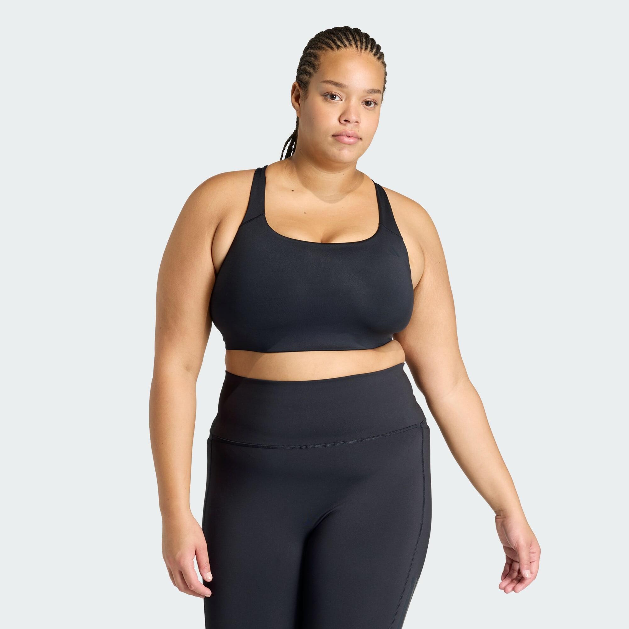 Brassière 3 bandes Optime Workout Maintien moyen (grandes tailles) 1/6