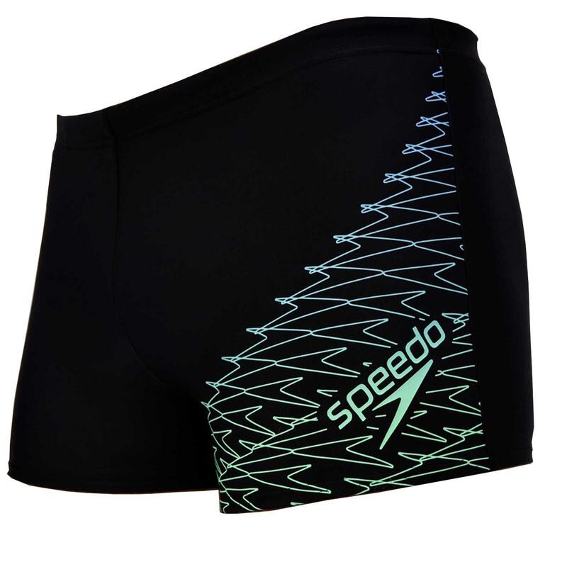 Boxeri inot barbati Speedo Medley Logo Aquashort verde– rezistenti la clor