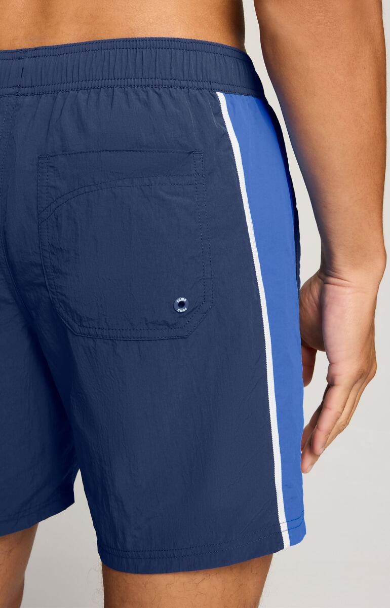 Short de bain homme - Short mi-long - Crinkle T7 - ​​Bleu marine / Bleu clair 5/7