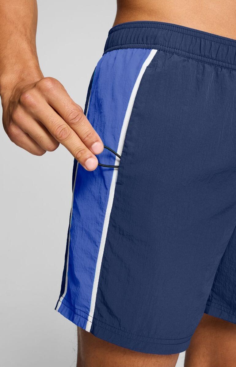 Short de bain homme - Short mi-long - Crinkle T7 - ​​Bleu marine / Bleu clair 4/7