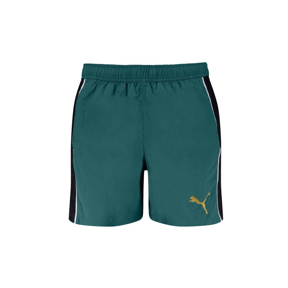 Short de bain homme - Short mi-long - Crinkle T7 - ​​Noir / Menthe Gelée 6/7