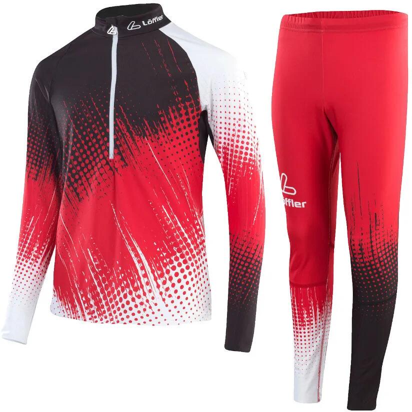 Löffler Mono de competición para niños Worldcup Rojo 1/1