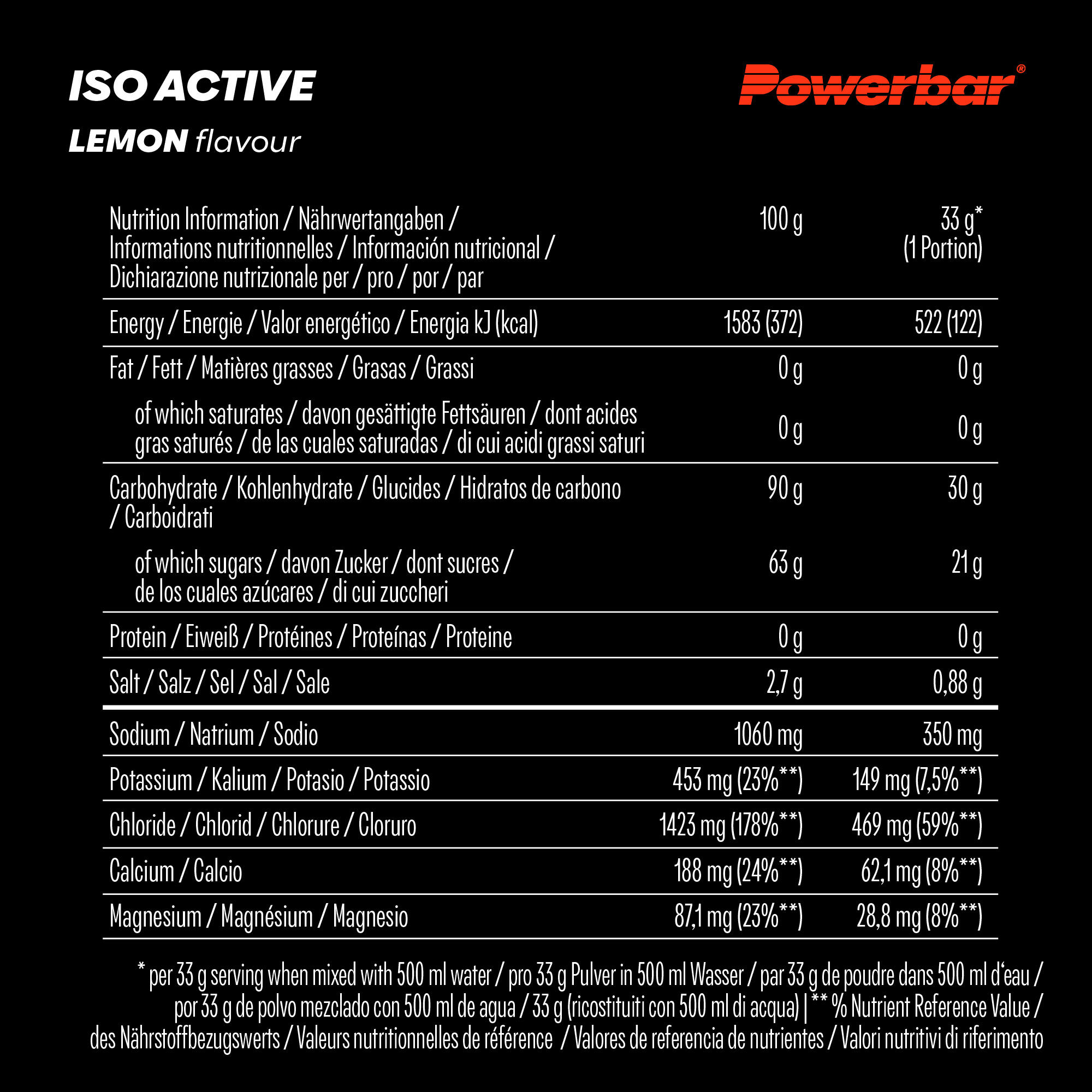 Isoactive Lemon 2x600g Isotonisches Sportgetränk - 5 Elektrolyte Pulver 4/4