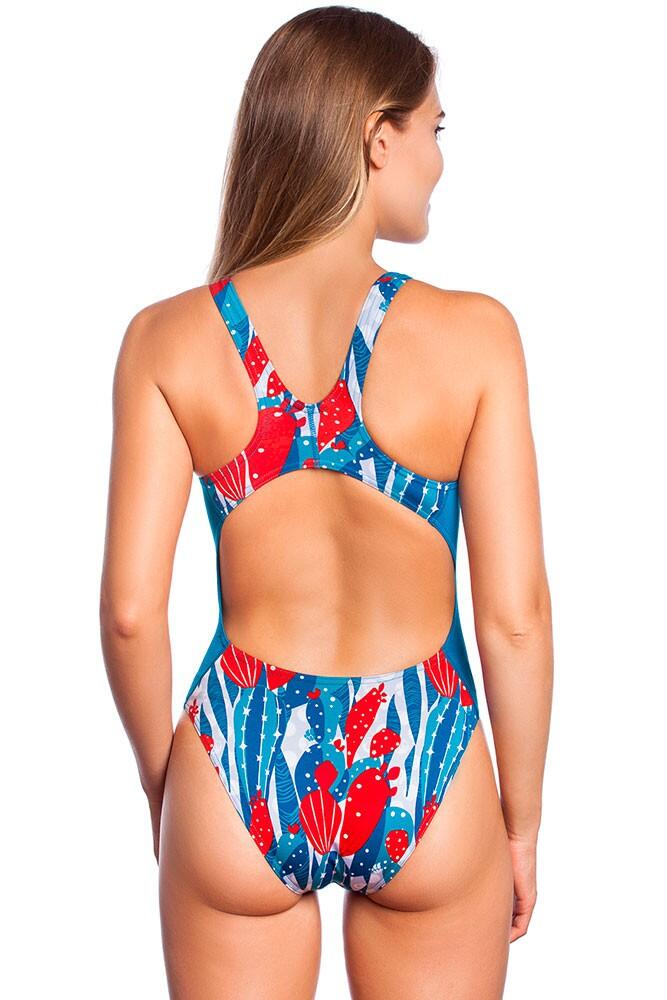 Bañador de natación mujer MAD WAVE SALUT B2 L 2/4