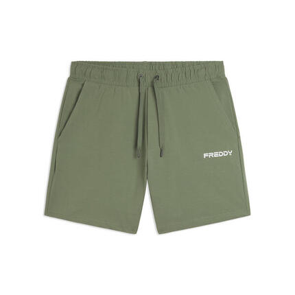Pantalon court mi-cuisse en jersey élastique