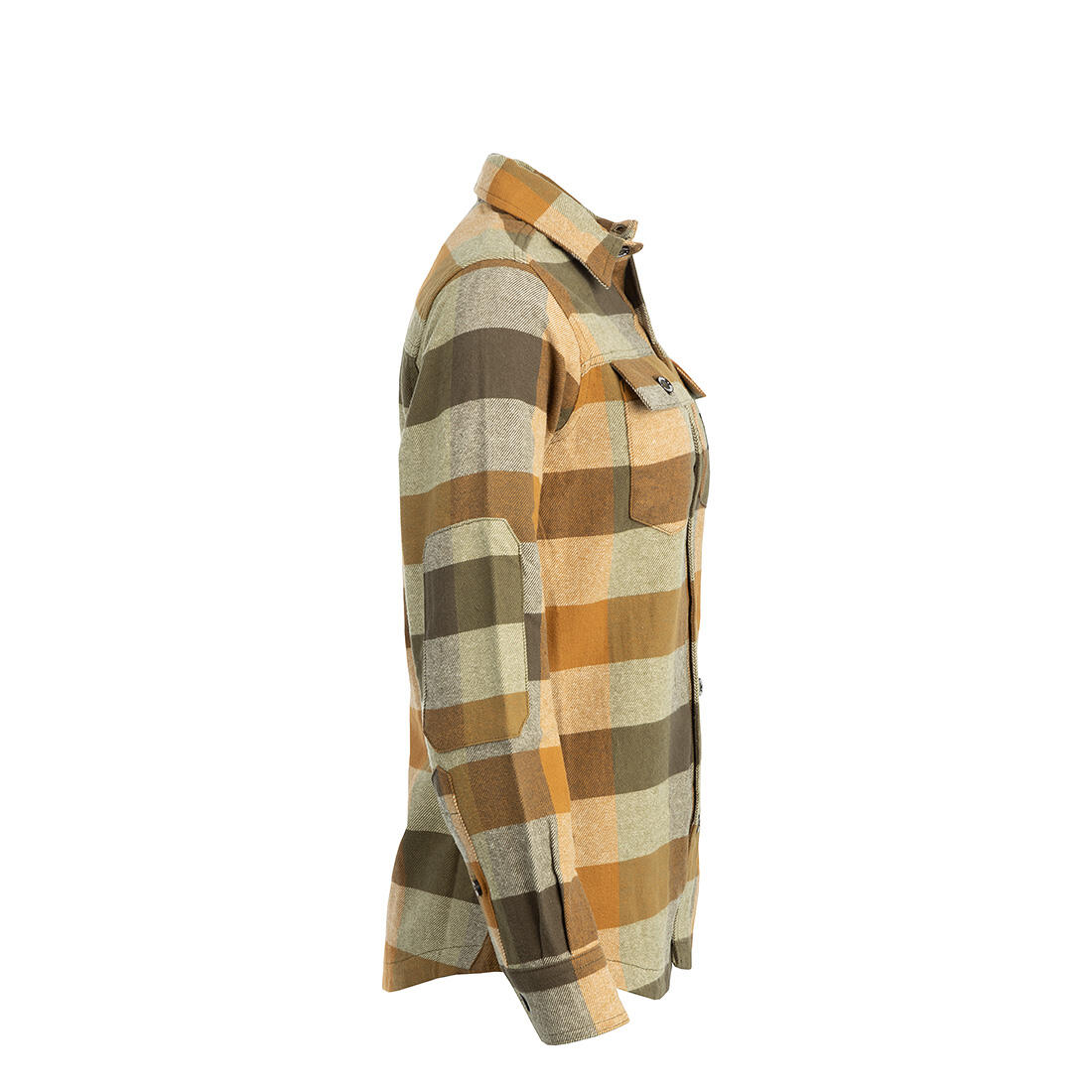 Gefüttertes Flanellhemd Damen Waldgrün 4/6