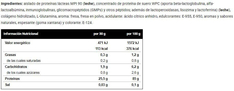 Milk Protein Isolate 90 - 2Kg Fresa VitoBest 2/3