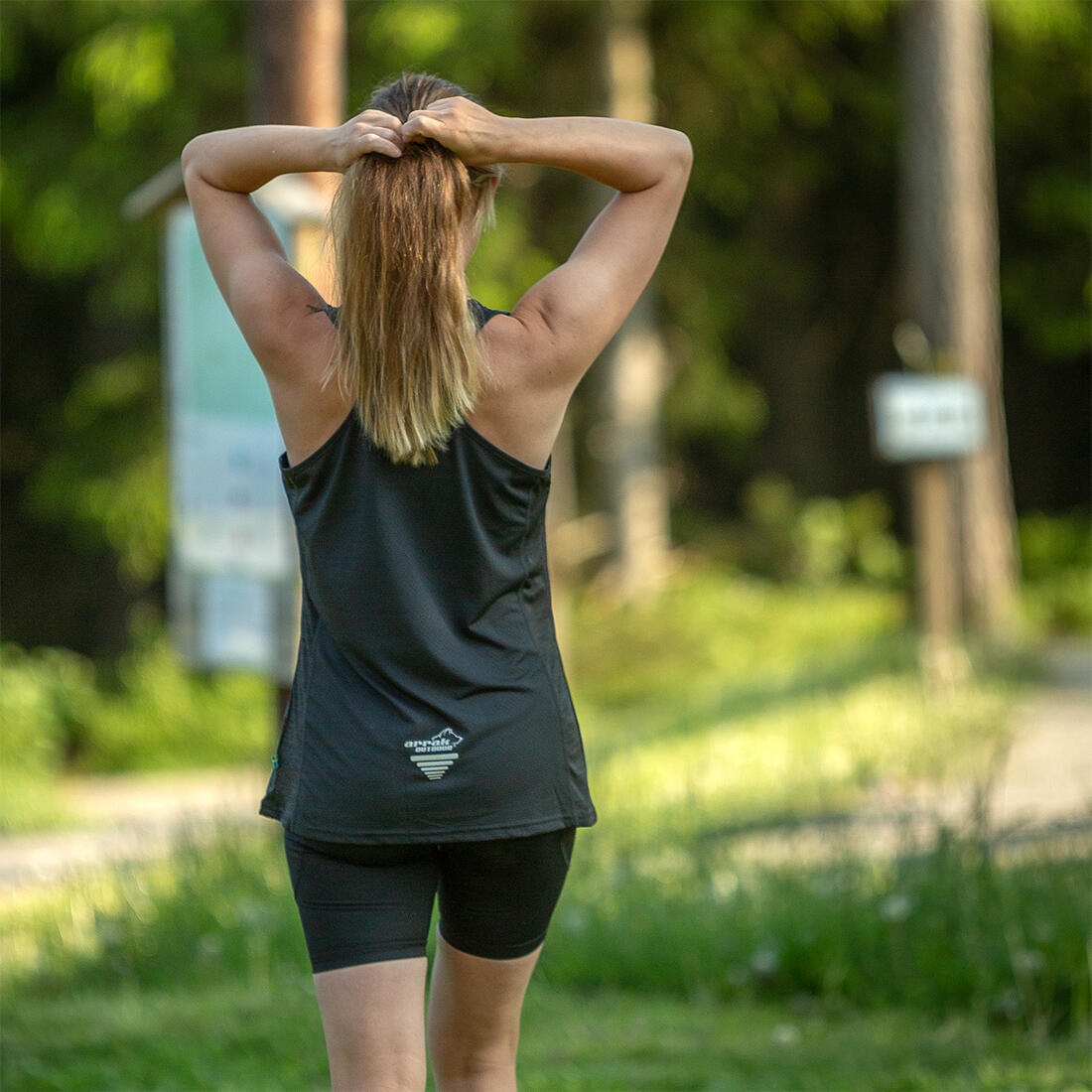Action Funktions-Tanktop Damen Schwarz 2/4