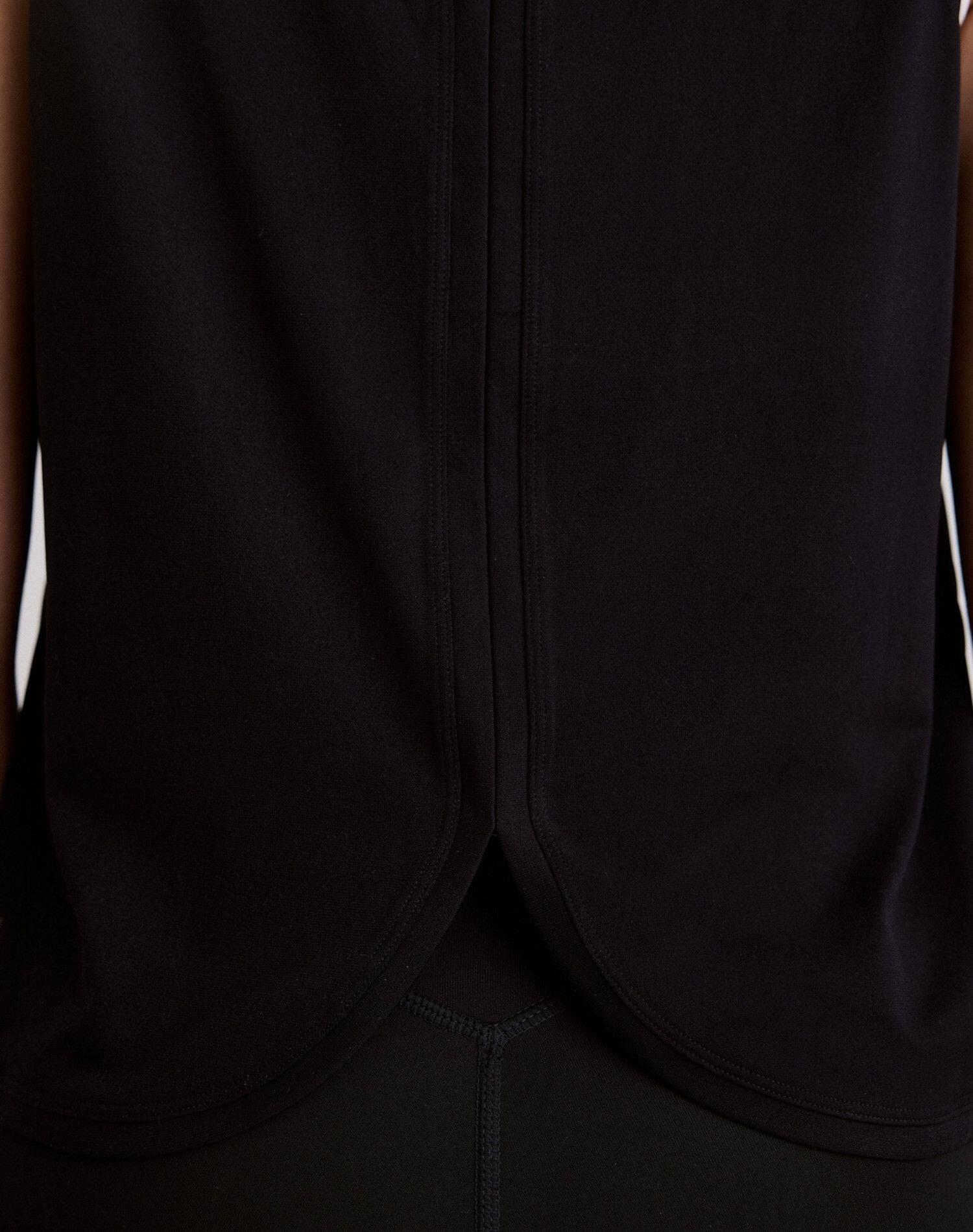 Camiseta Tirantes Mujer Sin Costuras Secado Rápido Transpirable Le Run Negro 5/6