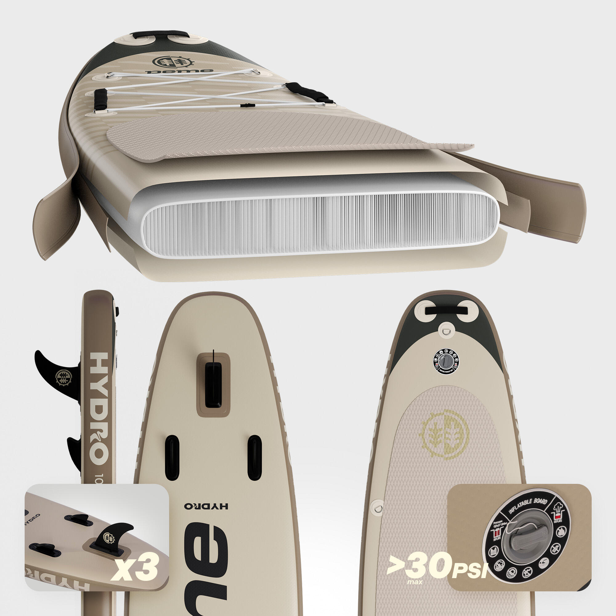 Sada Nafukovací paddleboard SUP 11'6 350x81x15 cm touring 6/7