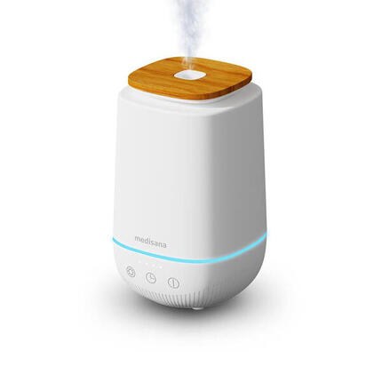 medisana AD 650 Aroma-Diffusor mit Bambusdeckel und 6-Farben-Licht