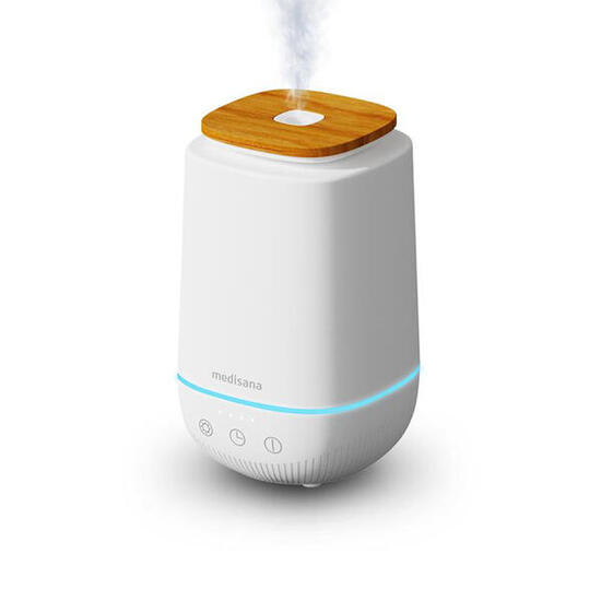 medisana AD 650 Aroma-Diffusor mit Bambusdeckel und 6-Farben-Licht