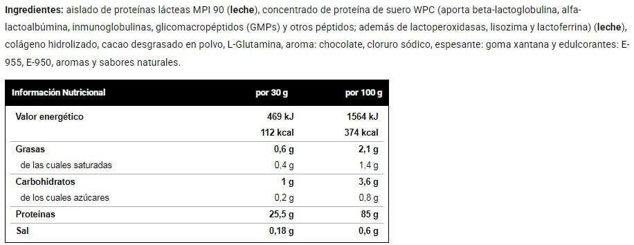 Milk Protein Isolate 90 - 1Kg Chocolate VitoBest 2/3