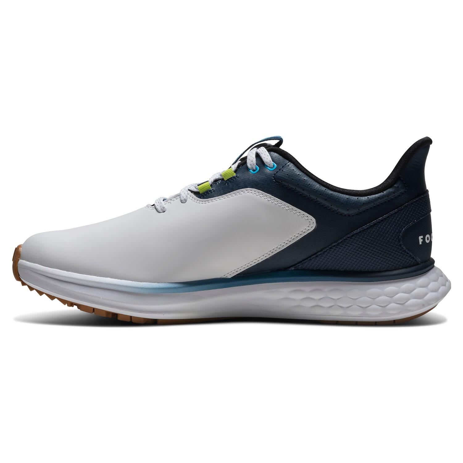 Zapatos Golf Footjoy Pulse Hombre Blanco y Azul 2/7