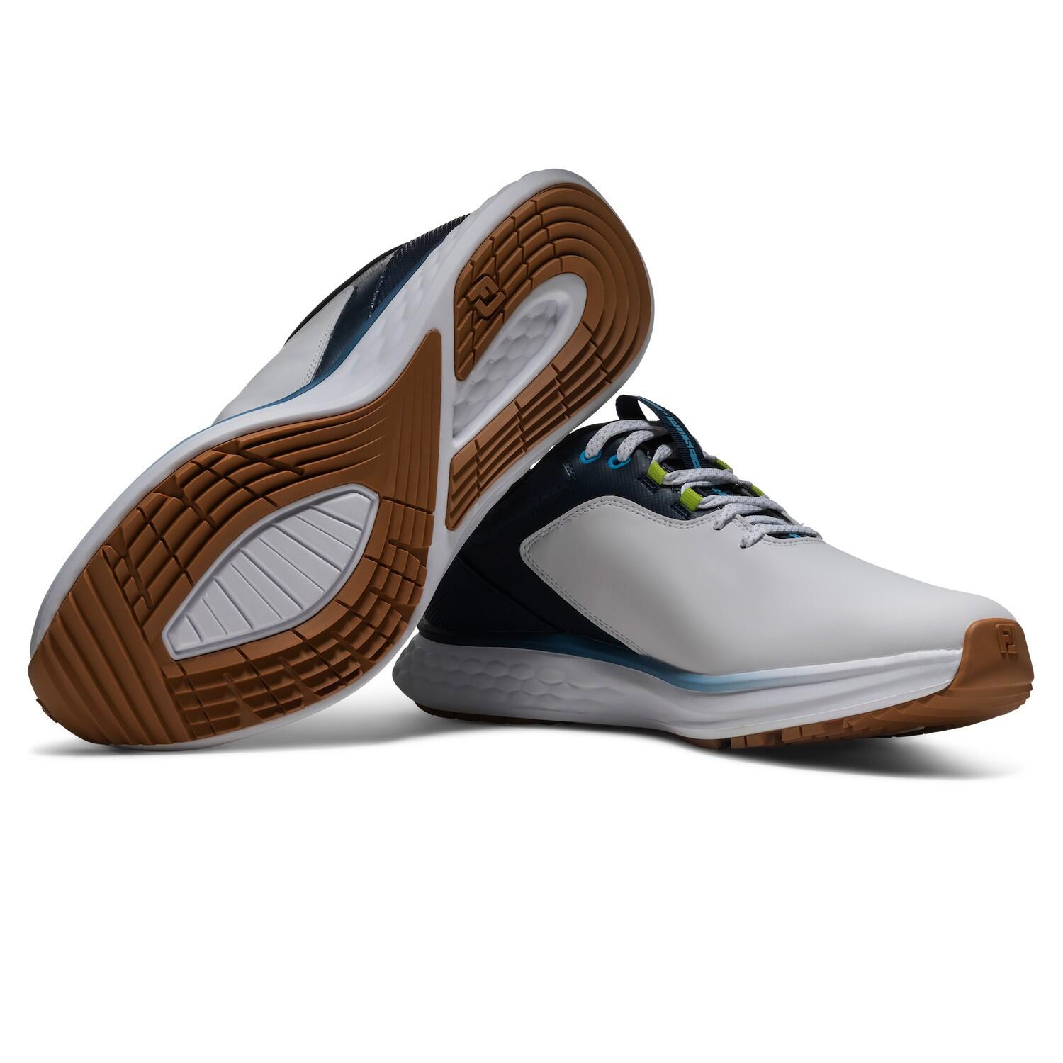 Zapatos Golf Footjoy Pulse Hombre Blanco y Azul 5/7