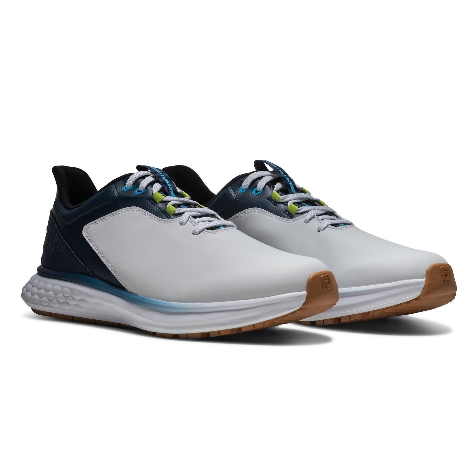 Zapatos Golf Footjoy Pulse Hombre Blanco y Azul 4/7