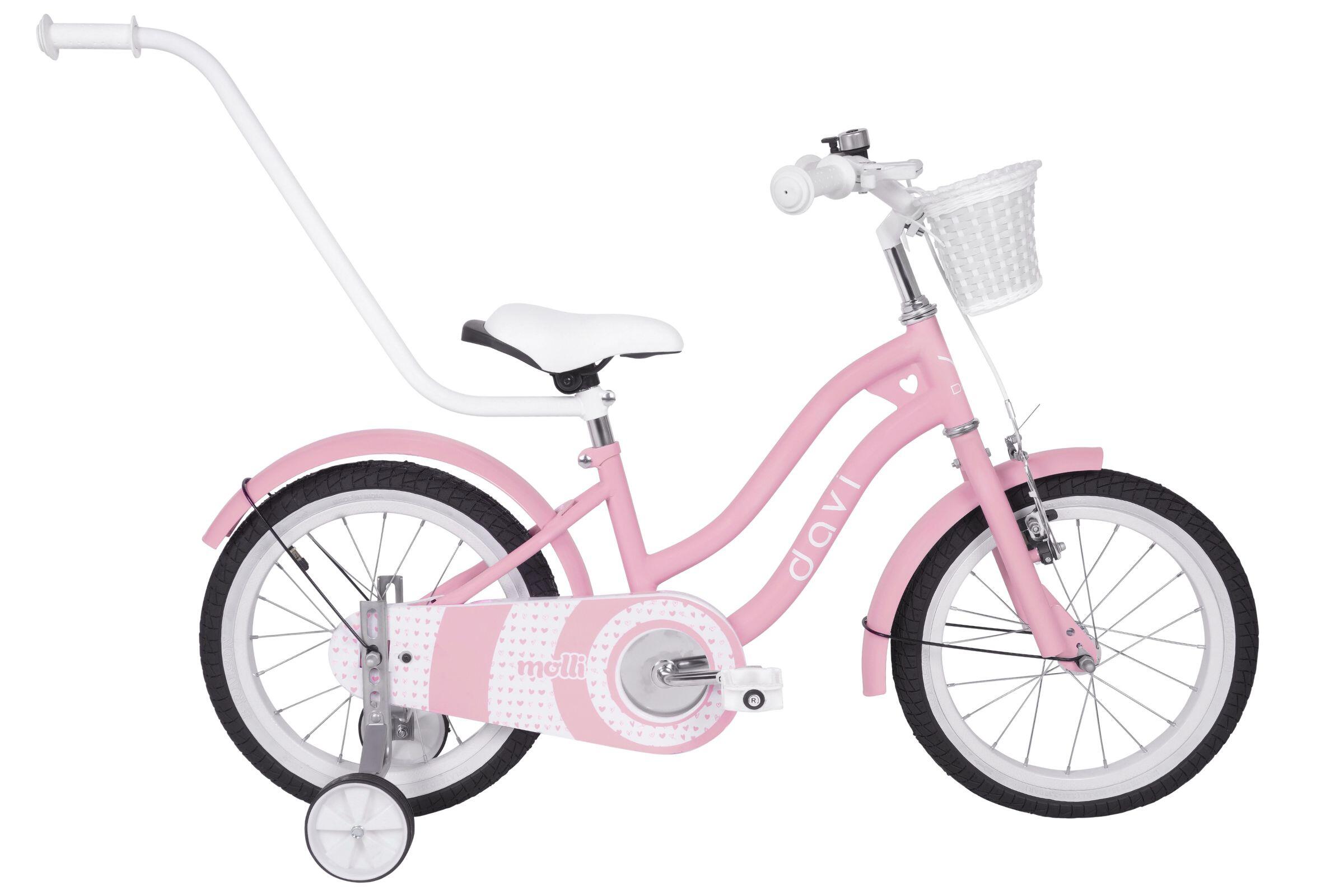 DAVI Dětské kolo 16" 3-6 let Molli, pevný rám 8", 95-110 cm