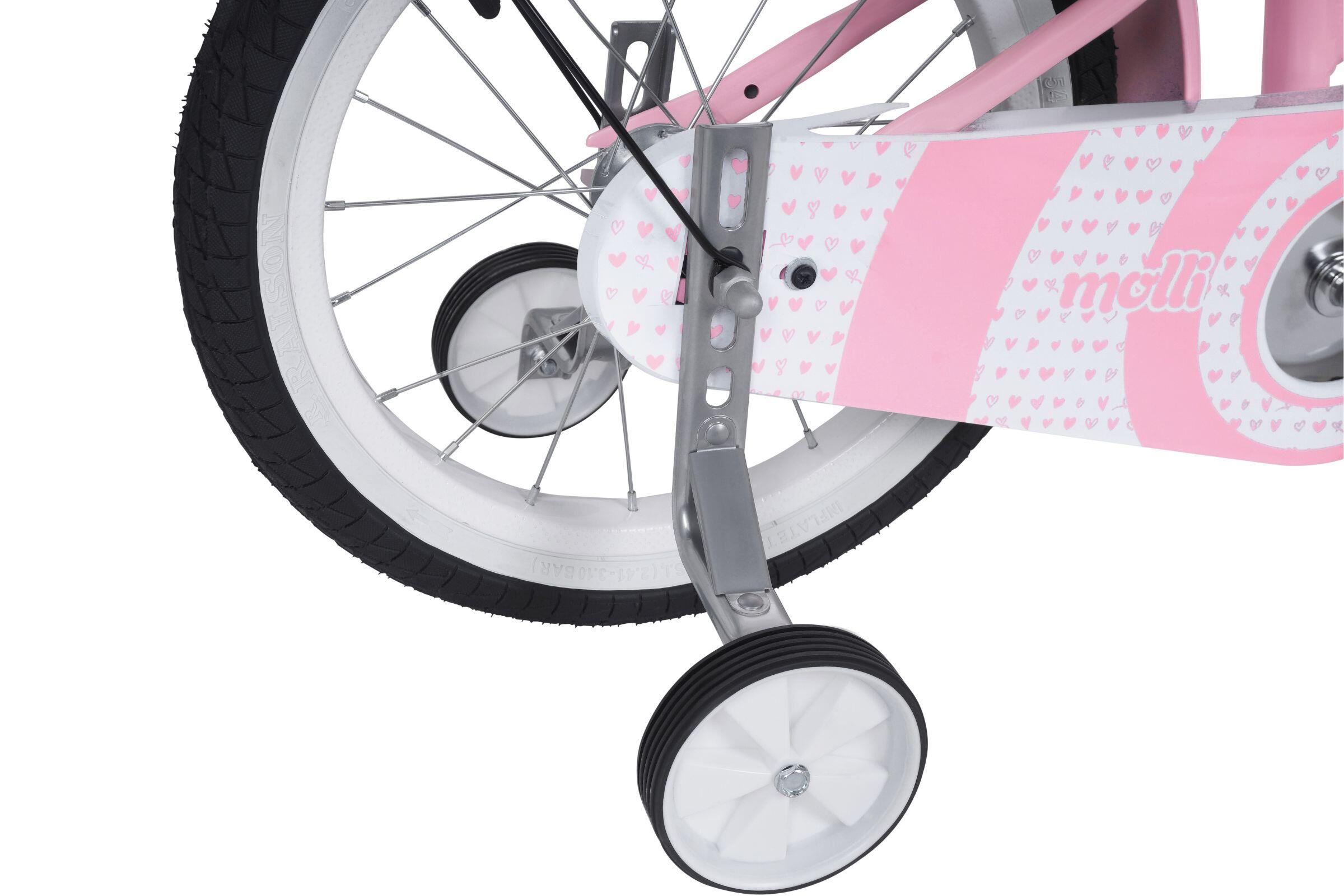 Vélo enfant Davi Molli, 16", 95–110 cm, 1 vitesse, rose 5/6