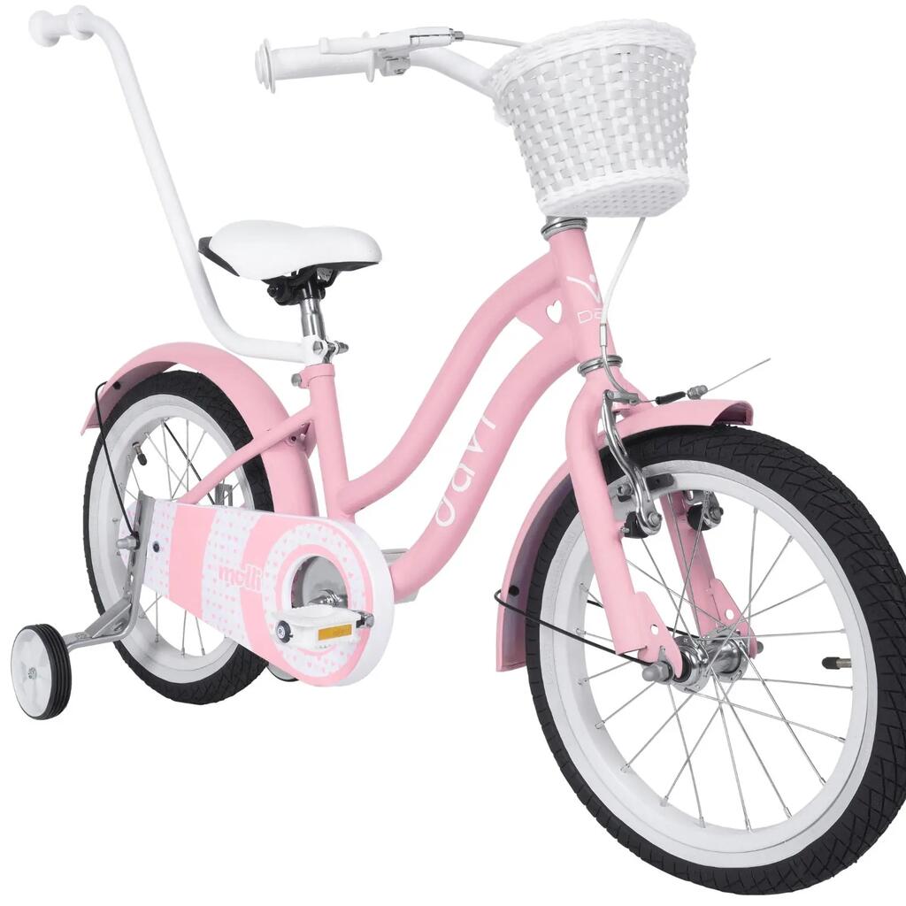Kids bike 16 inch 3-6 years Davi Zilly solid frame 8" 95-110 cm