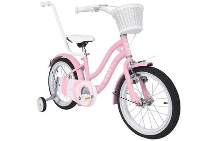 Vélo enfant Davi Zilly, 16", 95–110 cm, 1 vitesse, rose
