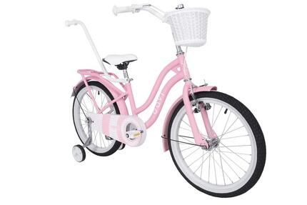 Vélo enfant Davi Zilly, 20", 110–130 cm, 1 vitesse, rose