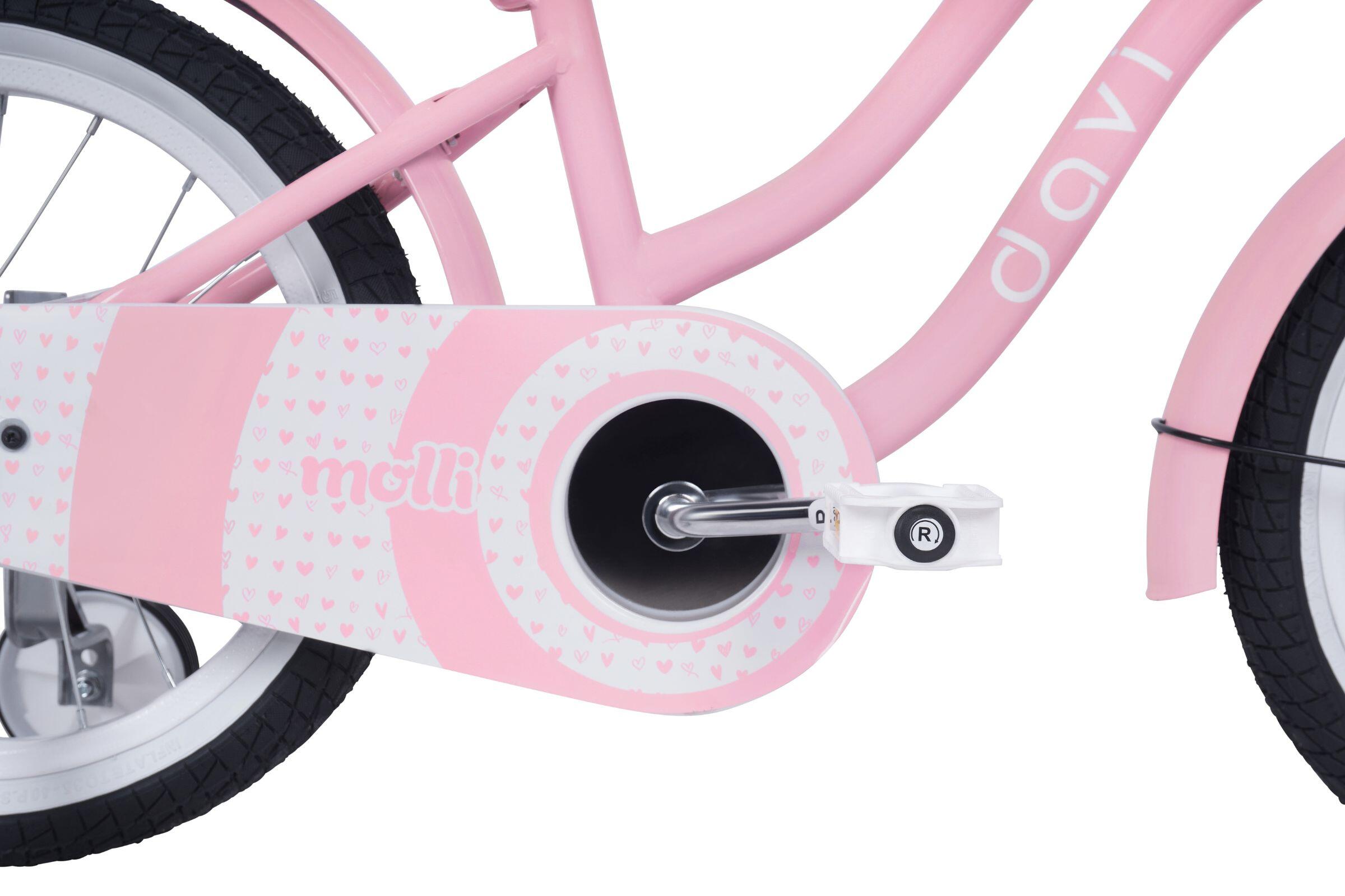 Vélo enfant Davi Molli, 16", 95–110 cm, 1 vitesse, rose 6/6