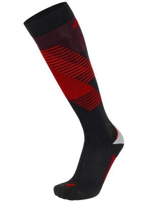 Nordica unisex unlimited r+l skisokken zwart/rood - high-cut