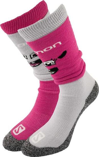 Salomon Jr Diablo M Confezione da 2 Grigio/Rosa 35-38